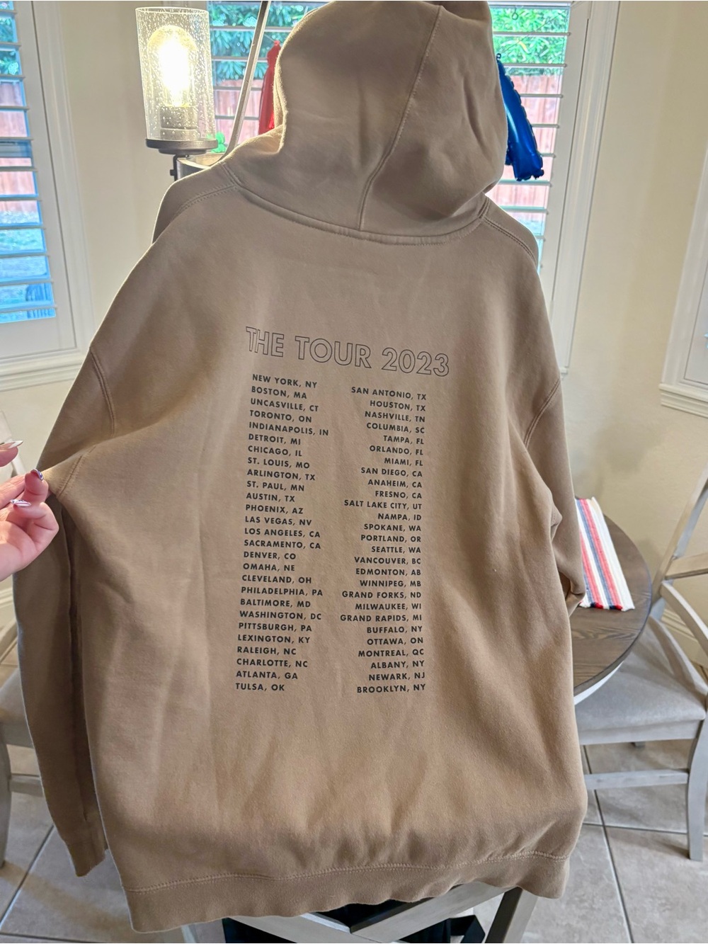 Jonas Brothers Beige Graphic Hoodie - Picture 2 of 2